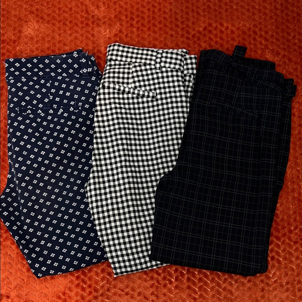 Stylish women’s Bottoms - Navy/White, Black/White, and Plaid